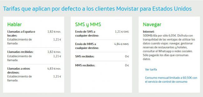 mejores tarifas roaming-EEUU-USA -Movistar