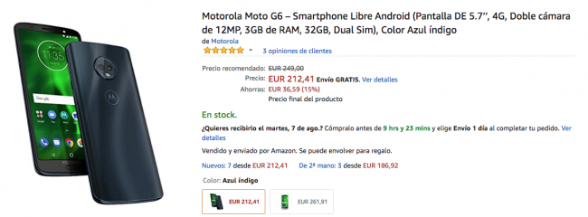 moto g6 amazon