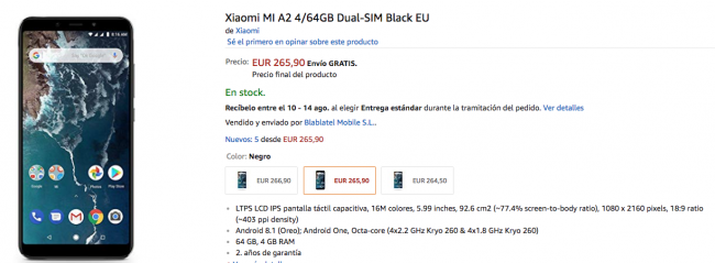 xiaomi mi a2 4 64