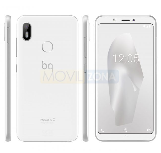 BQ Aquaris C frontal, trasera y laterales