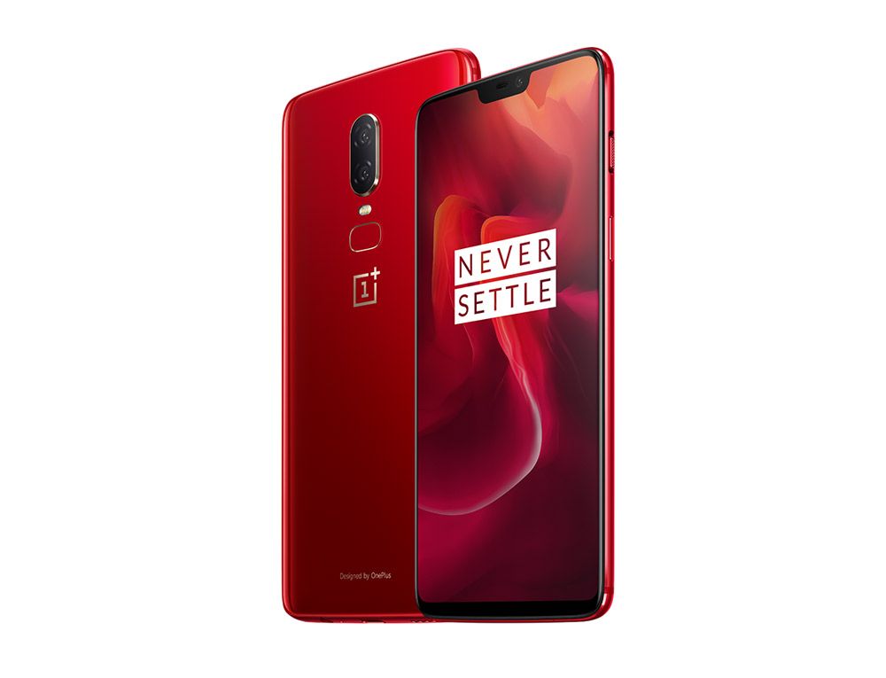 OnePlus 6 de color rojo