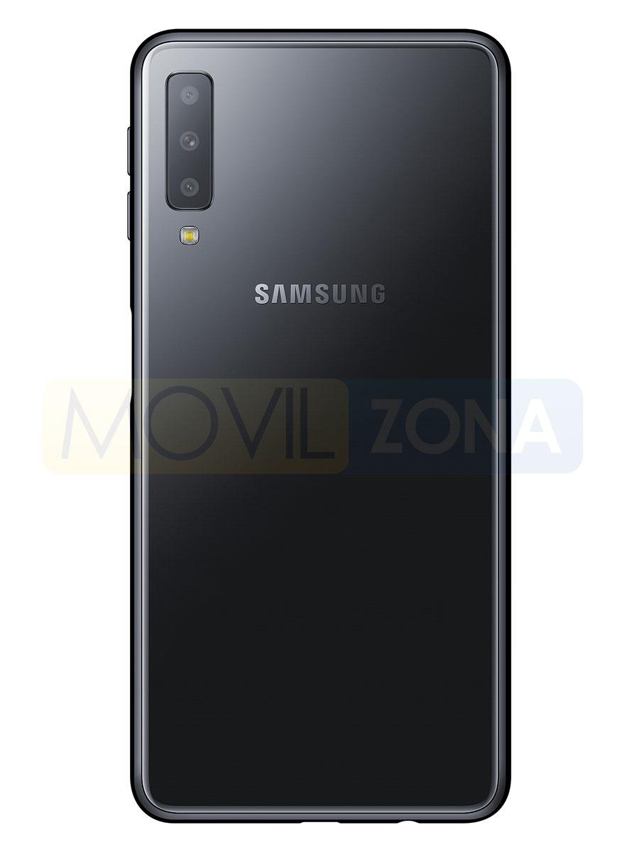 Samsung Galaxy A7 cámara carcasa negra