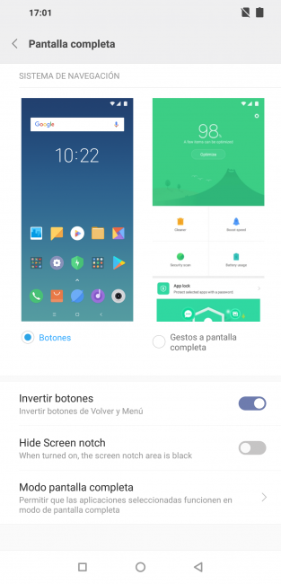 Uso notch con el Pocophone F1