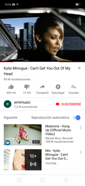 Uso YouTube con el Oppo Find X