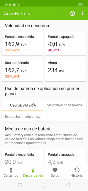 Uso de la batería del Oppo Find X