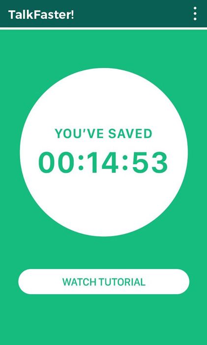 Tiempo ganado al usar TalkFaster