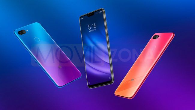 Xiaomi Mi 8 Lite negro azul y dorado