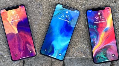 iPhone X en suelo