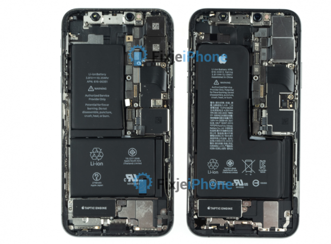 iphone y iphone xs desmontado