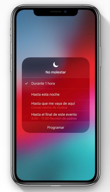 ios 12 no molestar