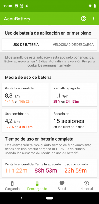 Consumo del Pixel 3 XL