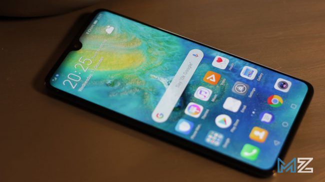 Imagen frontal del Huawei Mate 20