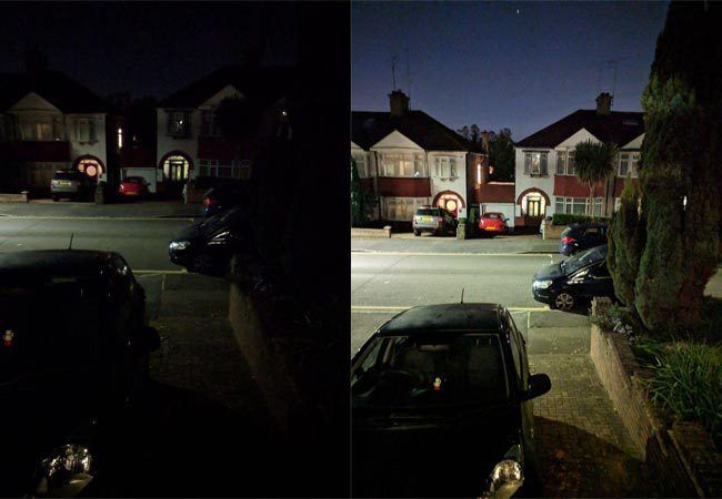 Ejemplo Night Sight de Google