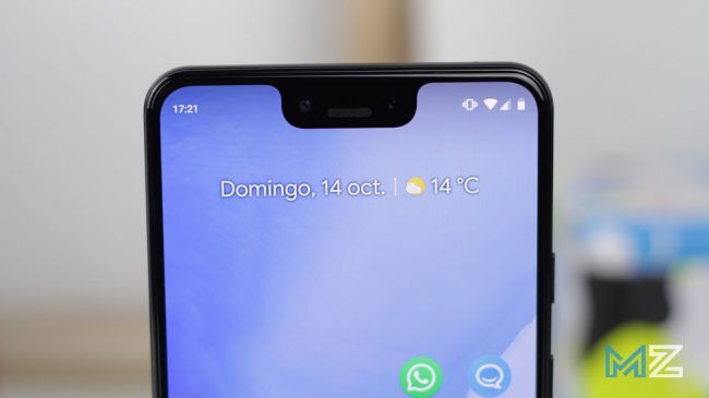 Notch frontal del Pixel 3 XL