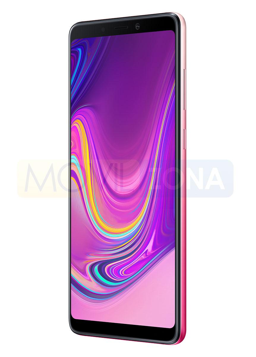 Samsung Galaxy A9 de color rosa