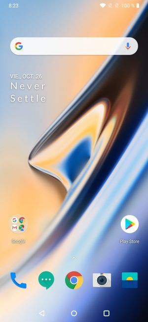 Escritorio del OnePlus 6T
