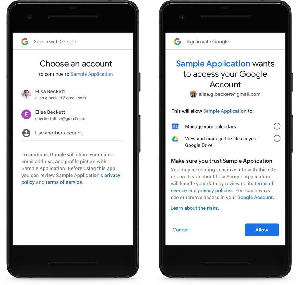 Solicitud de permisos de apps en Android