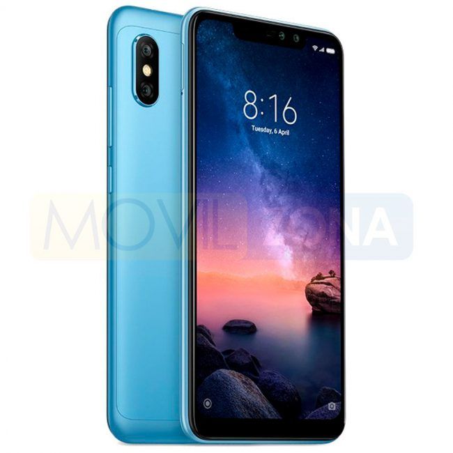 Xiaomi Redmi Note 6 Pro azul trasera