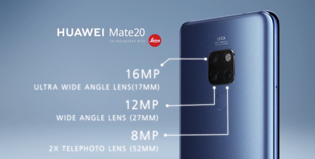 cámara mate 20