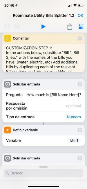atajos facturas ios 12
