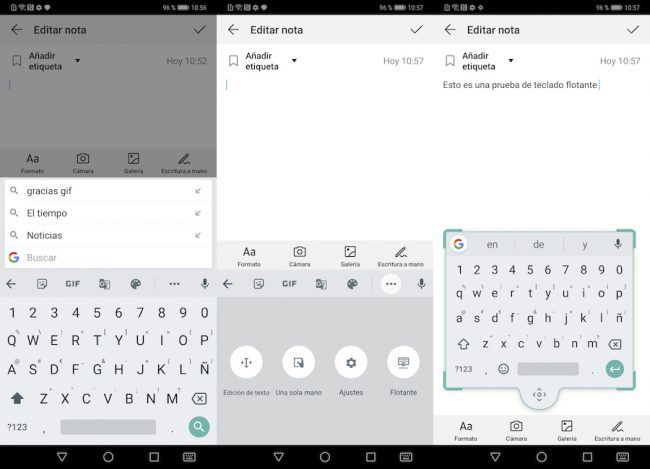 gboard teclado flotante