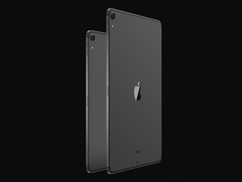Concepto de la carcasa trasera del iPad Pro 2018