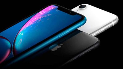 caída accidental del iPhone XR