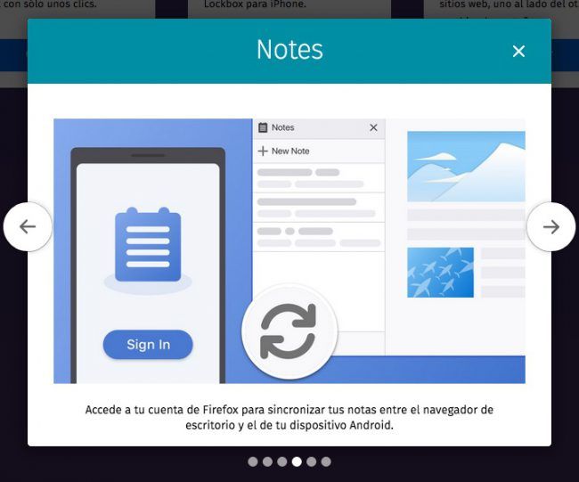 Notes by Firefox