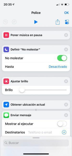 police atajos