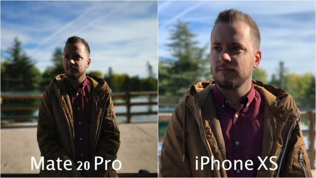 Retratos comparados Huawei Mate 20 Pro y el iPhone XS