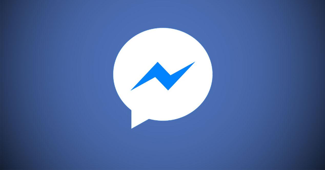 Logotipo de Facebook Messenger con fondo azul