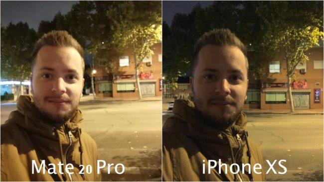 Foto retrato comparado Huawei Mate 20 Pro y el iPhone XS