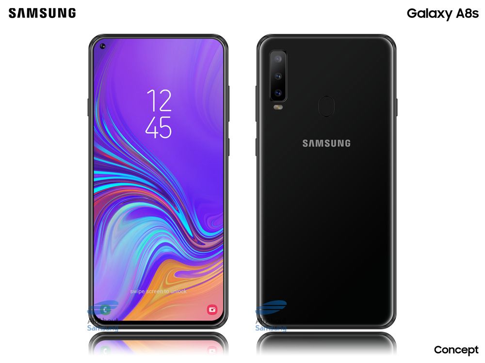 Pantalla Infinity-O del Samsung Galaxy A8s