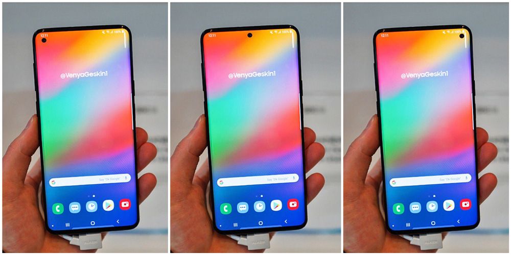 Imagen conceptual del Samsung Galaxy S10 con Infinity-O