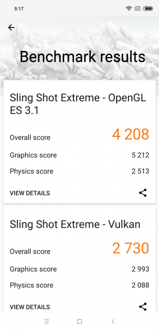 Resultado 3D Mark Xiaomi Mi 8 Pro