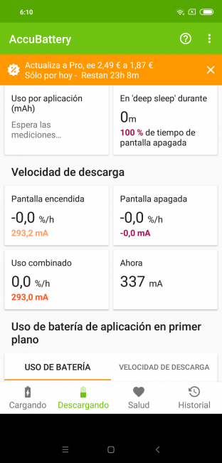 Consumo del Xiaomi Mi 8 Pro
