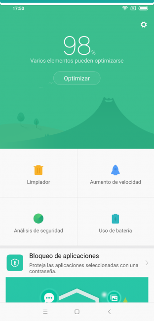 Sistema opciones Xiaomi Mi 8 Pro