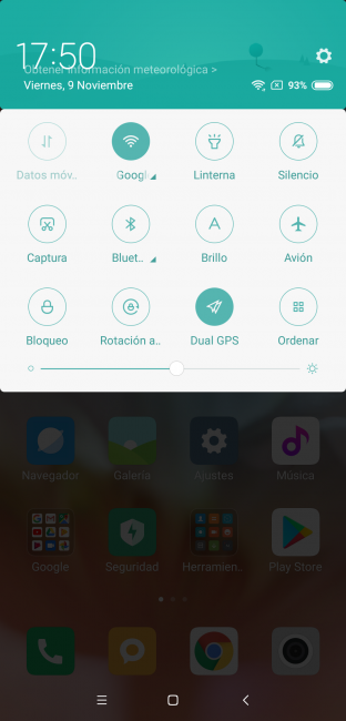 Accesos rápiddos Xiaomi Mi 8 Pro