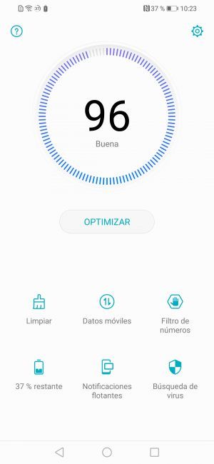 App estado del Honor 8X