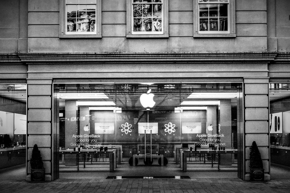 Fachada de una de las tiendas de Apple