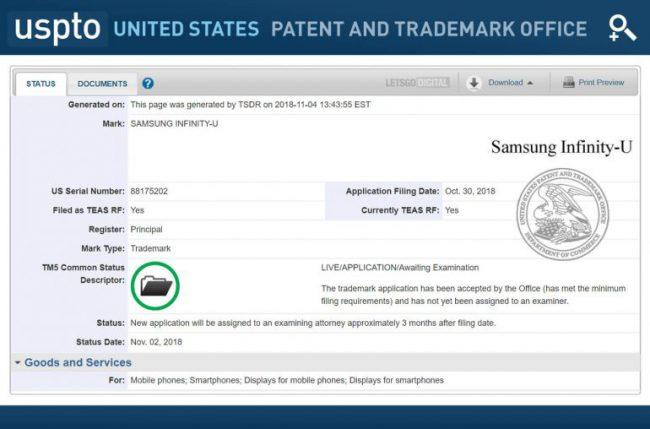 Patente Samsung Galaxy Flex U