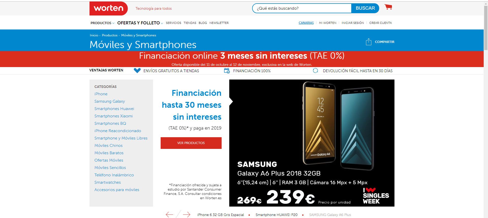 comprar móviles en black friday