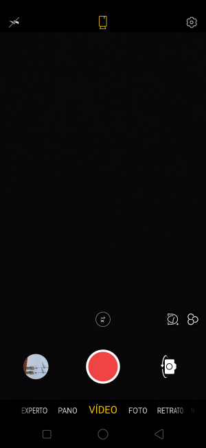 Interfaz de vídeo en el Oppo RX17 Pro