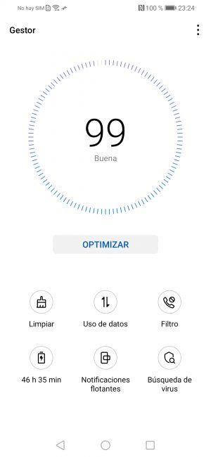 Optimizar sistema en el Huawei P Smart 2019