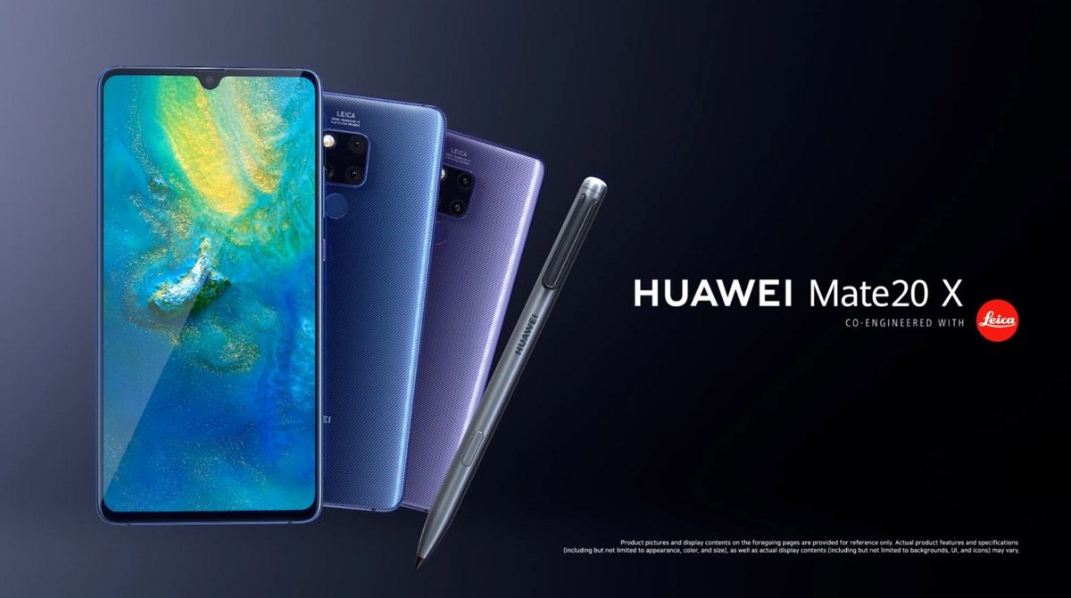 Huawei Mate 20 X con soporte para stylus