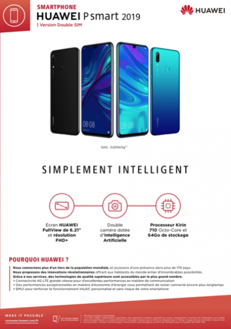 Huawei P Smart 2019 diseño