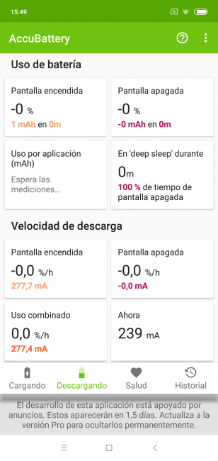 Consumo del Xiaomi Mi 8 Lite