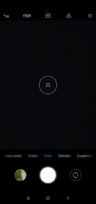 Aplicación cámara del Xiaomi Mi 8 Lite