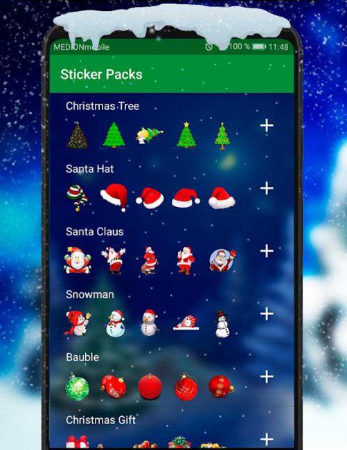 stickers de Navidad para WhatsApp