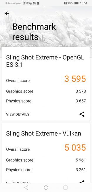 Resultados 3D mark Huawei Mate 20 X